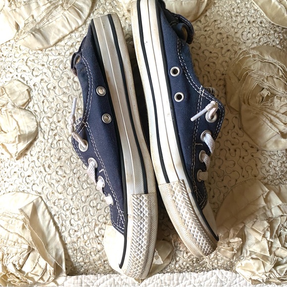 Converse Chuck Taylor All Star Blue Shoreline Slip On Elastic Heel Sz 7.5 Womens - Picture 9 of 16